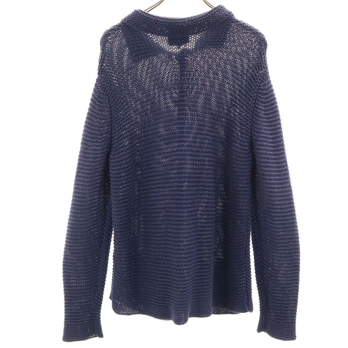 ARMANI COLLEZIONI Linen Long Sleeve Cardigan Navy Size 50