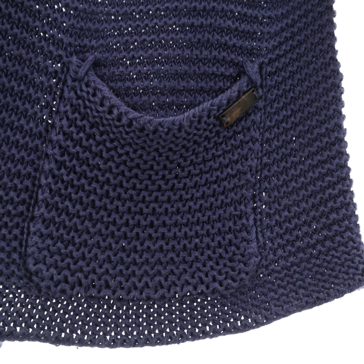 ARMANI COLLEZIONI Linen Long Sleeve Cardigan Navy Size 50