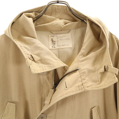 POLO RALPH LAUREN 90s Hooded Coat Beige Size L