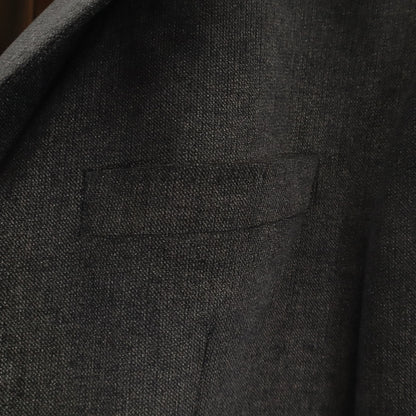 ARMANI COLLEZIONI Velour Blazer Black Size 50