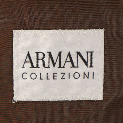 ARMANI COLLEZIONI Velour Blazer Black Size 50