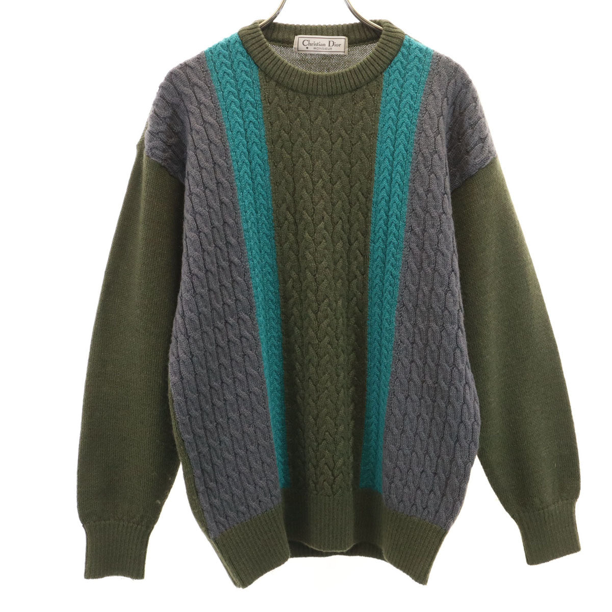 Christian Dior MONSIEUR 90s Cable Knit Sweater Size M