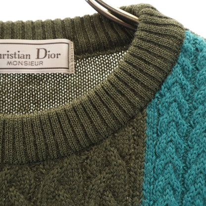 Christian Dior MONSIEUR 90s Cable Knit Sweater Size M