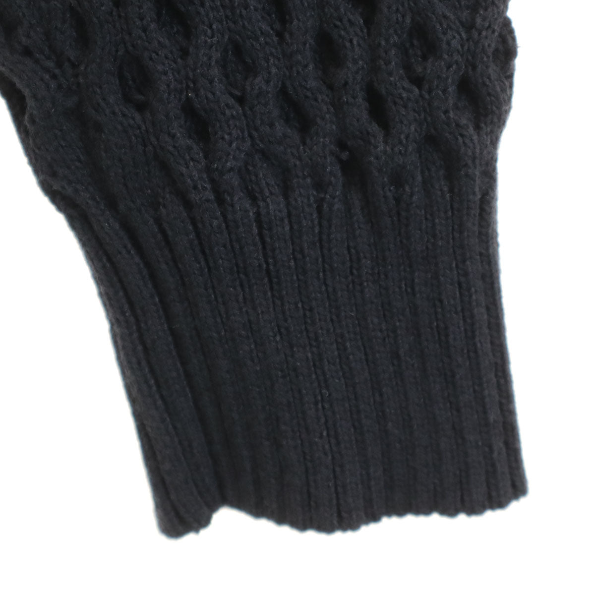 Sacai Long Sleeve Design Knit Sweater Black Size 2