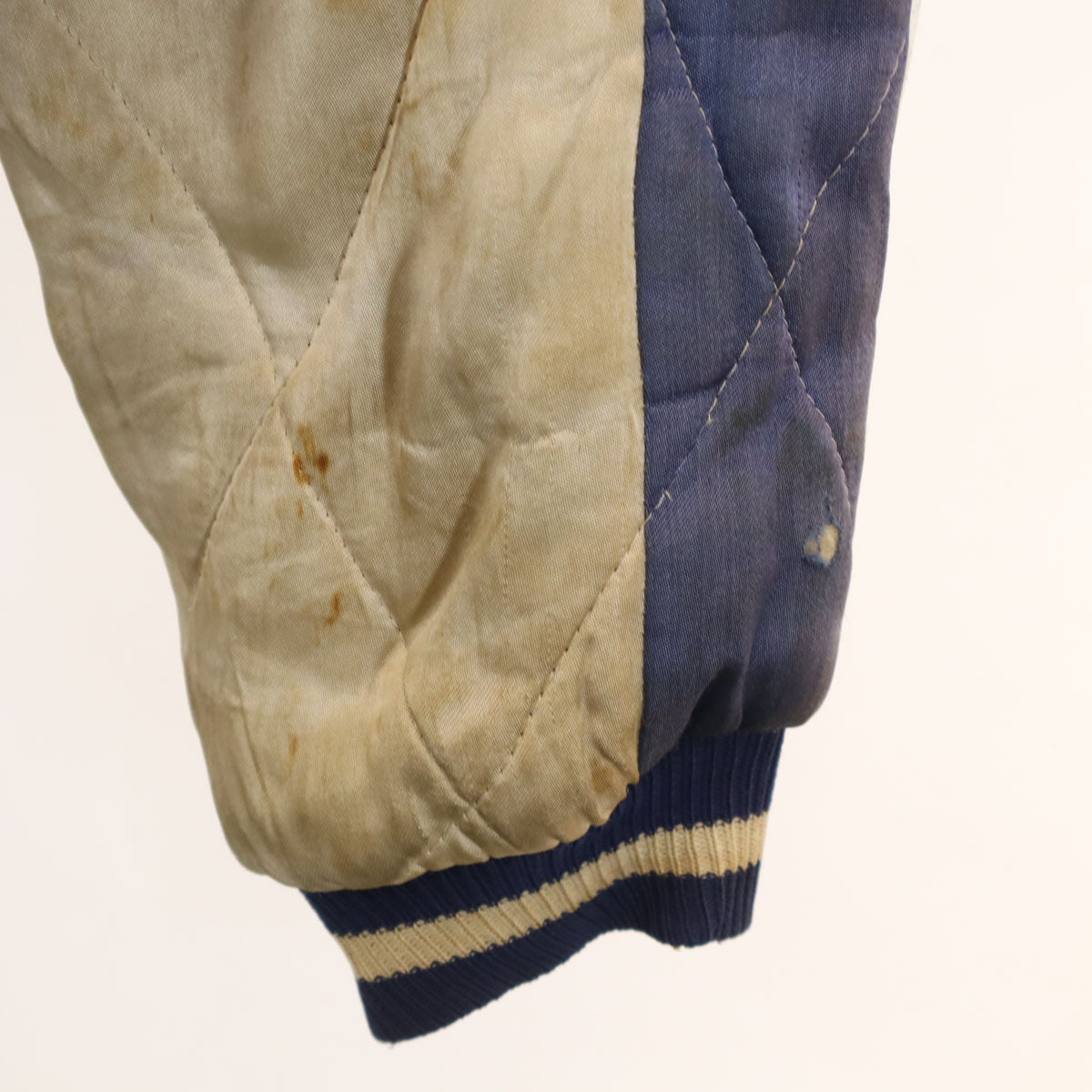 Souvenir Jacket 50s Japan Map Tiger Jacket Navy