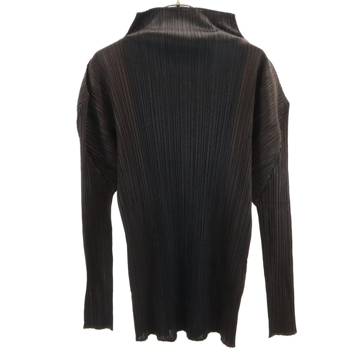 PLEATS PLEASE 90s Pleated High Neck Top Black Size F