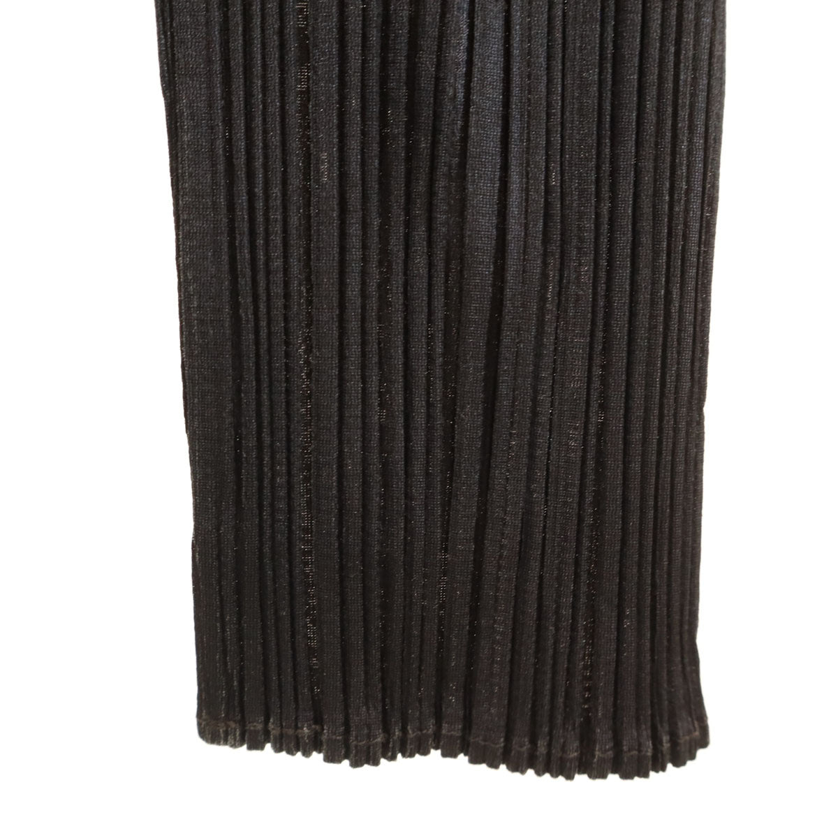 PLEATS PLEASE 90s Pleated High Neck Top Black Size F