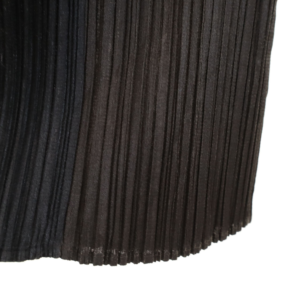 PLEATS PLEASE 90s Pleated High Neck Top Black Size F