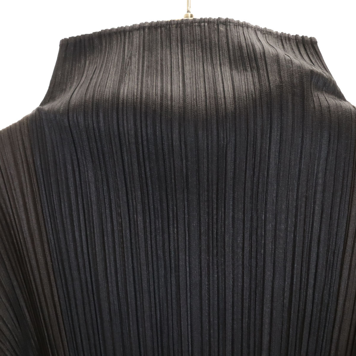 PLEATS PLEASE 90s Pleated High Neck Top Black Size F