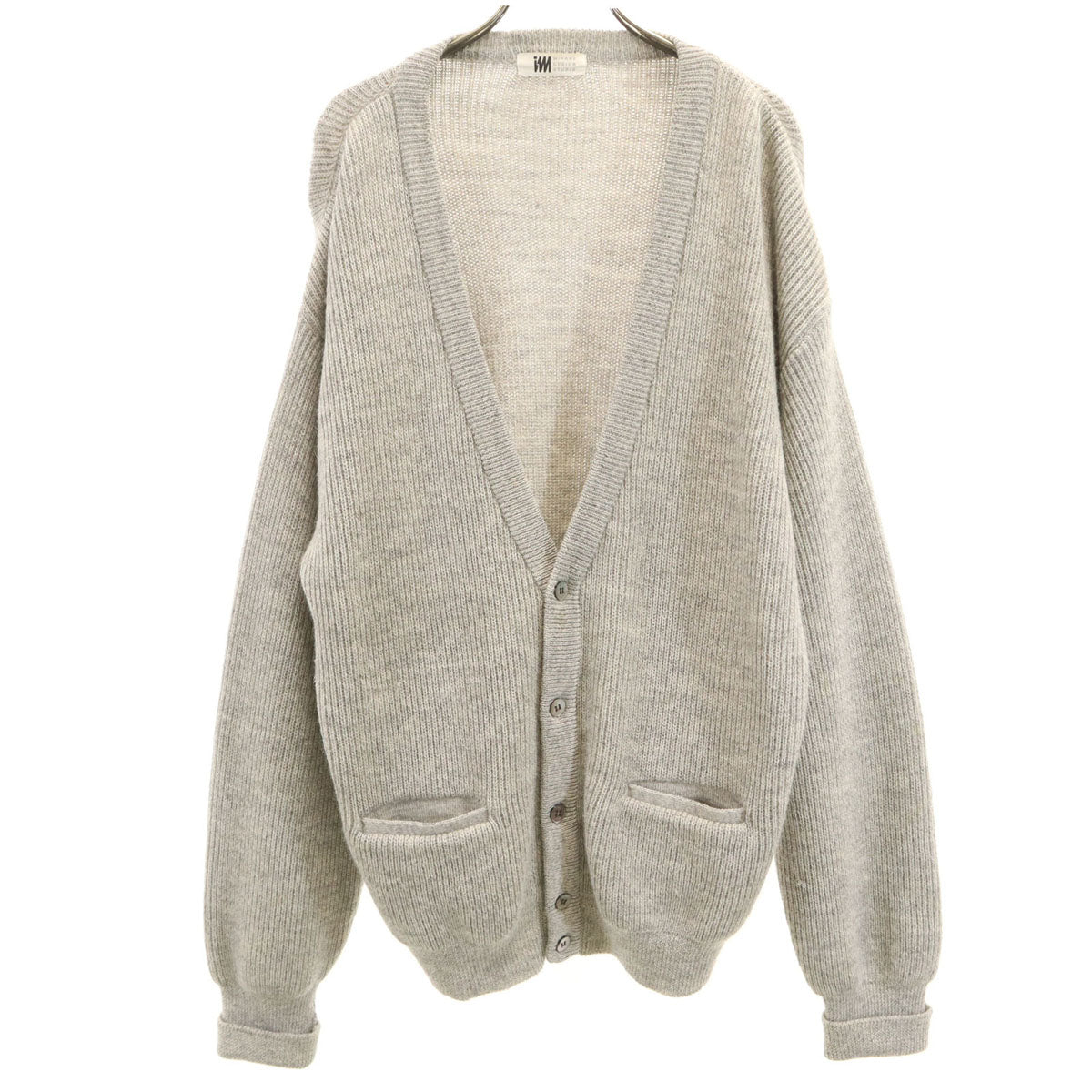 MIYAKE DESIGN STUDIO 90s V-Neck Knit Cardigan Gray Size L