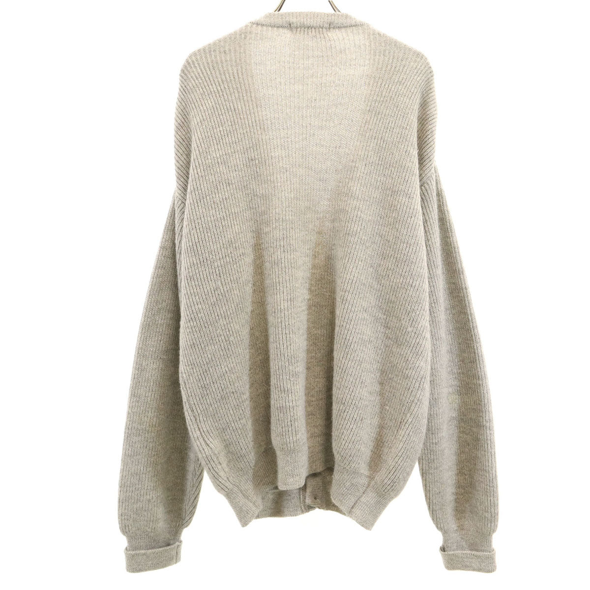 MIYAKE DESIGN STUDIO 90s V-Neck Knit Cardigan Gray Size L