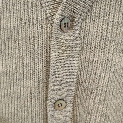 MIYAKE DESIGN STUDIO 90s V-Neck Knit Cardigan Gray Size L