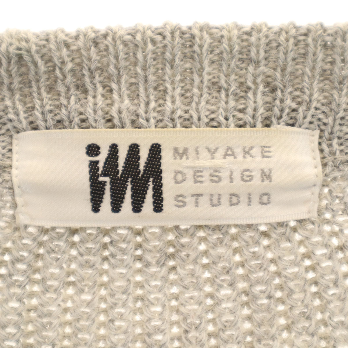 MIYAKE DESIGN STUDIO 90s V-Neck Knit Cardigan Gray Size L