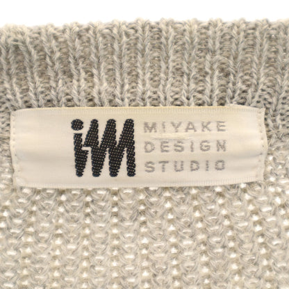 MIYAKE DESIGN STUDIO 90s V-Neck Knit Cardigan Gray Size L