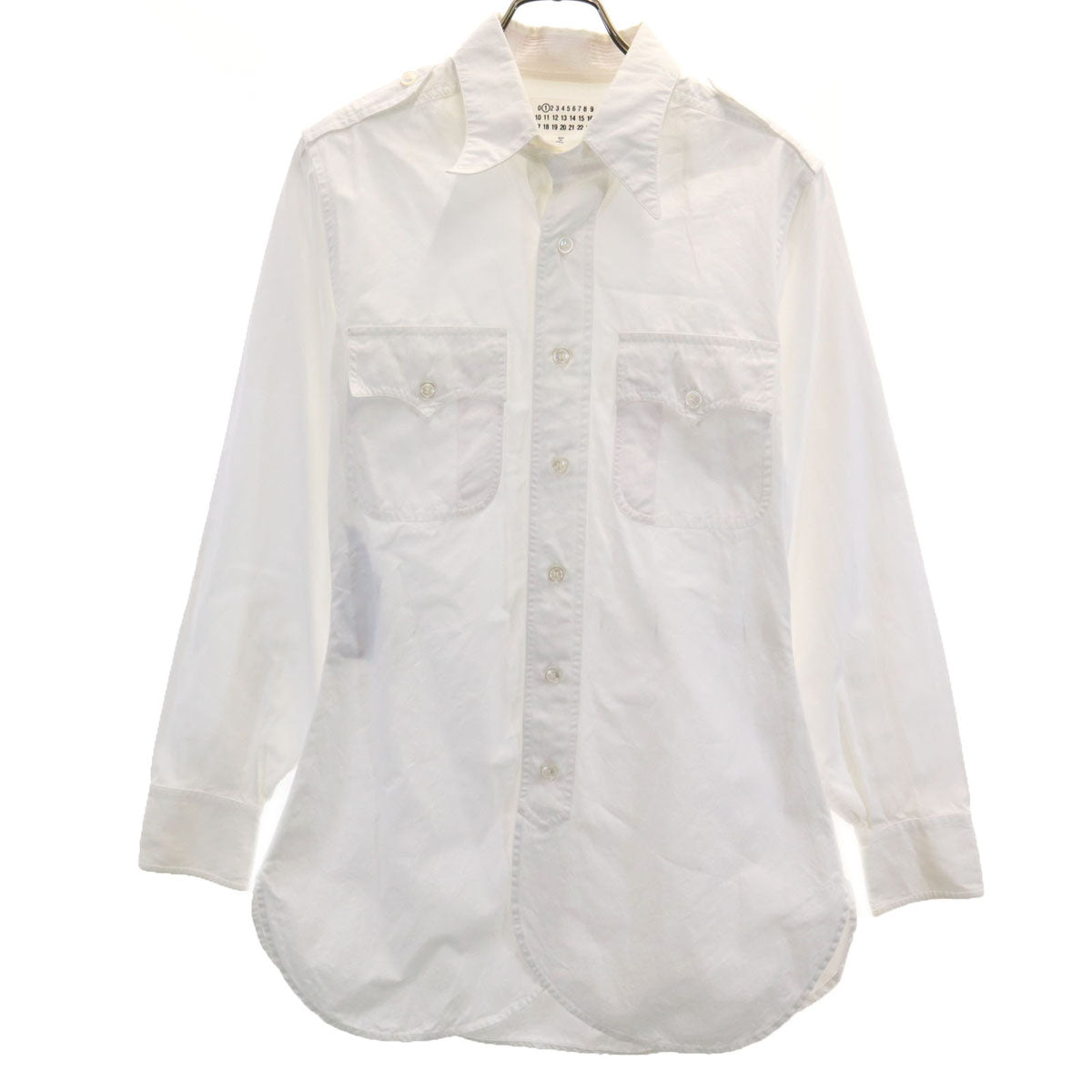 Maison Margiela Italian Long Sleeve White Shirt Size 38