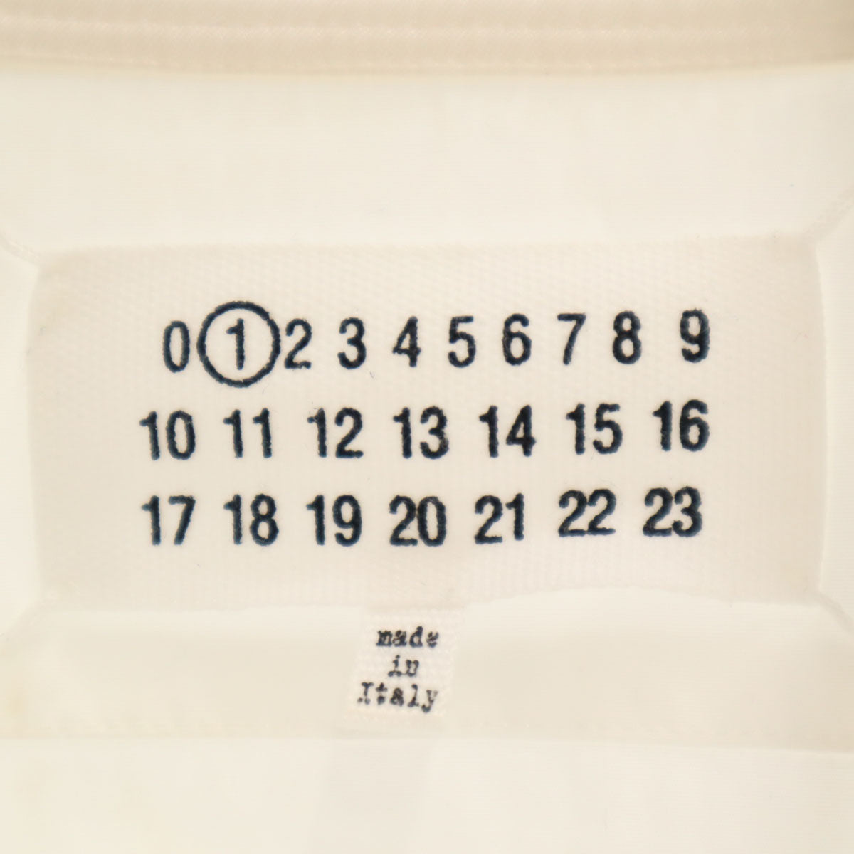 Maison Margiela Italian Long Sleeve White Shirt Size 38