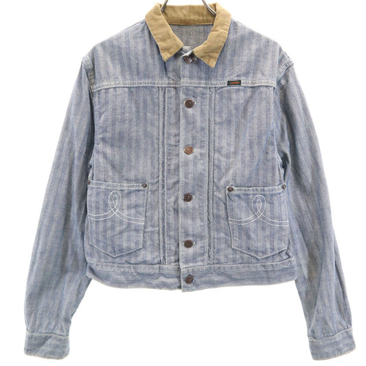 RALPH LAUREN 80s Vintage Herringbone Jacket Navy Size 10
