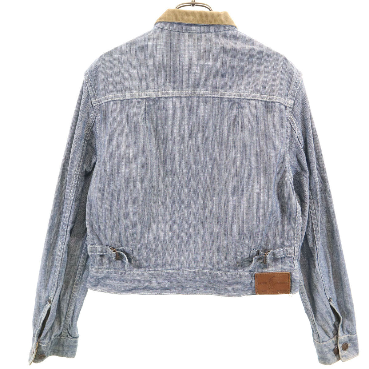 RALPH LAUREN 80s Vintage Herringbone Jacket Navy Size 10
