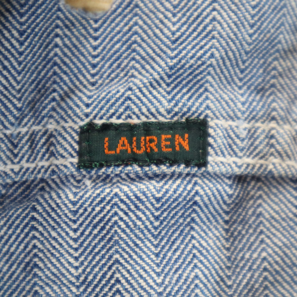 RALPH LAUREN 80s Vintage Herringbone Jacket Navy Size 10