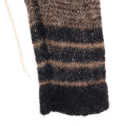 ACNE STUDIOS Striped Long Sleeve Knit Sweater Brown Size XS