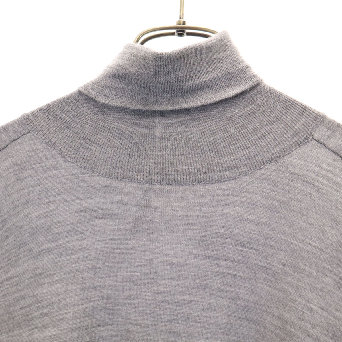MIUMIU 2006 Italian Long Sleeve Turtleneck Sweater Gray Size M