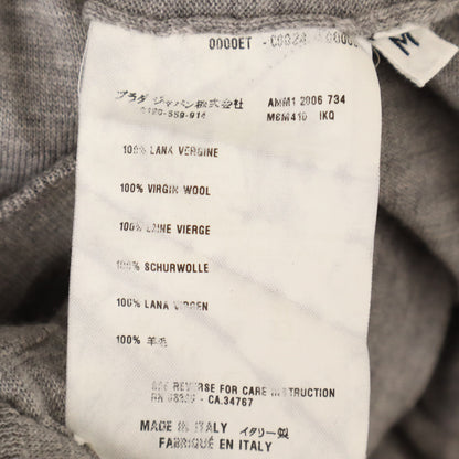 MIUMIU 2006 Italian Long Sleeve Turtleneck Sweater Gray Size M