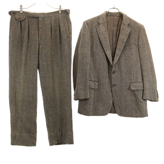 Burberrys 90s Old Herringbone Suit Brown Size L