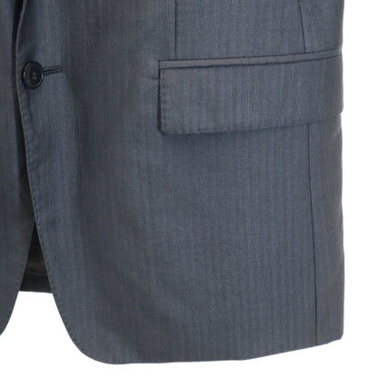 VERSACE COLLECTION Striped Suit Gray Size XL