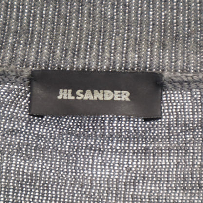 JIL SANDER Italian Made Long Sleeve Sweater Gray Size 44