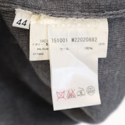 JIL SANDER Italian Made Long Sleeve Sweater Gray Size 44