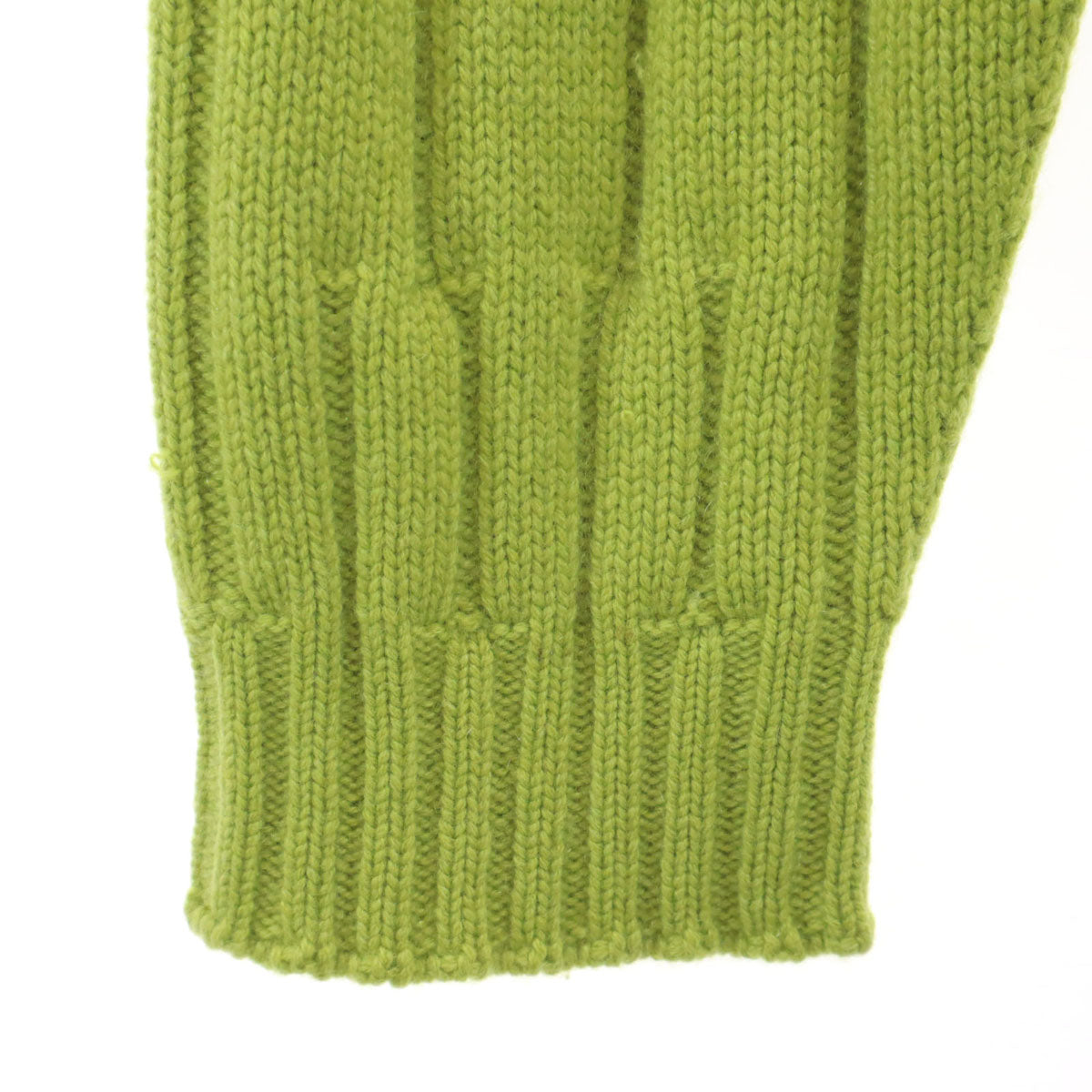 HERMES Cashmere Long Sleeve Half Zip Sweater Green Size XXL