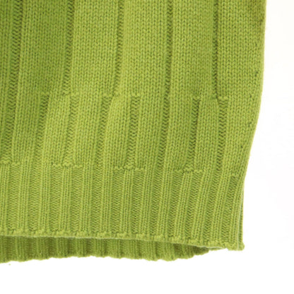 HERMES Cashmere Long Sleeve Half Zip Sweater Green Size XXL