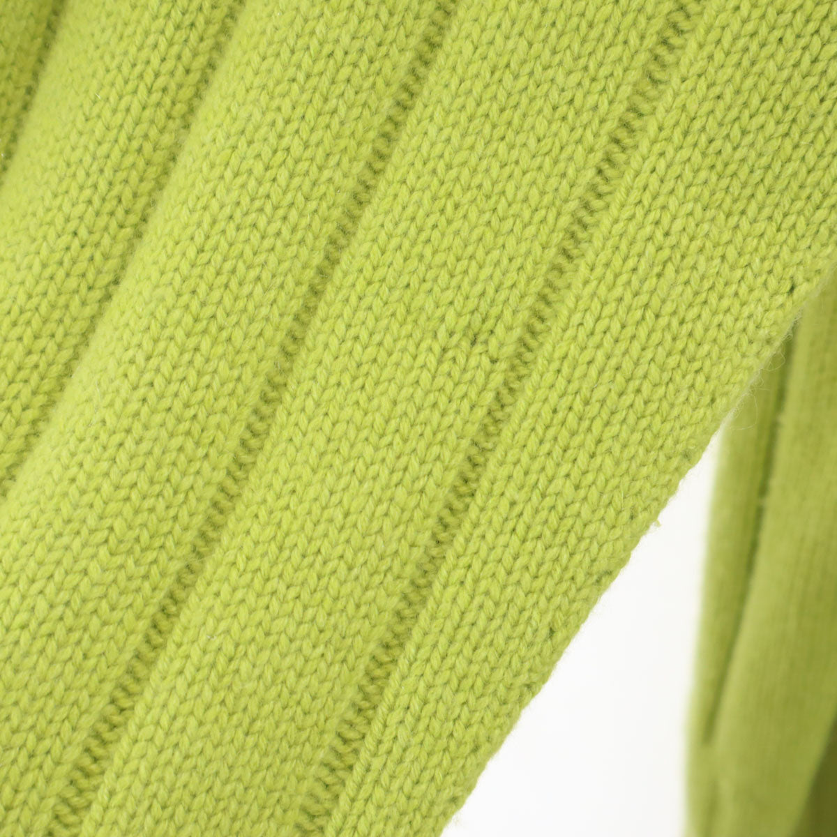 HERMES Cashmere Long Sleeve Half Zip Sweater Green Size XXL