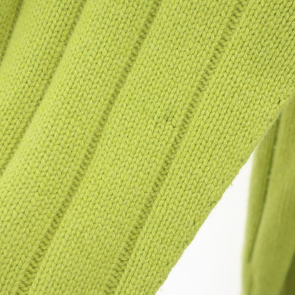 HERMES Cashmere Long Sleeve Half Zip Sweater Green Size XXL