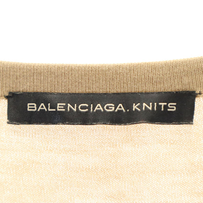 BALENCIAGA V-Neck Sweater Beige Size 38