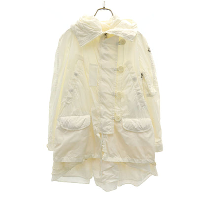 MONCLER Sacai SORA GIUBBOTTO Hooded Down Coat Ivory