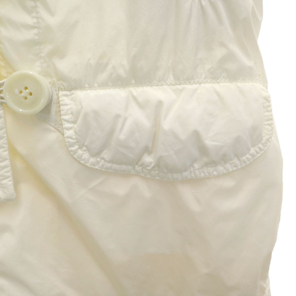 MONCLER Sacai SORA GIUBBOTTO Hooded Down Coat Ivory