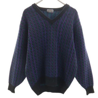 Christian Dior MONSIEUR 90s Stripe Sweater Purple Size L