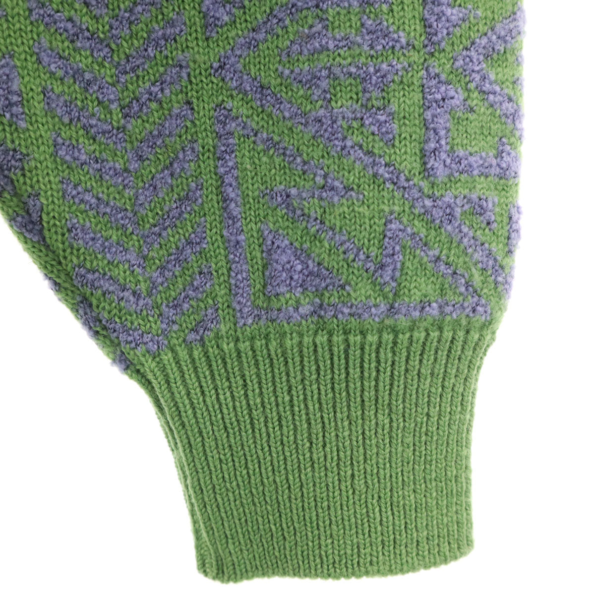 Christian Dior MONSIEUR 90s Long Sleeve Pattern Sweater Green Size L