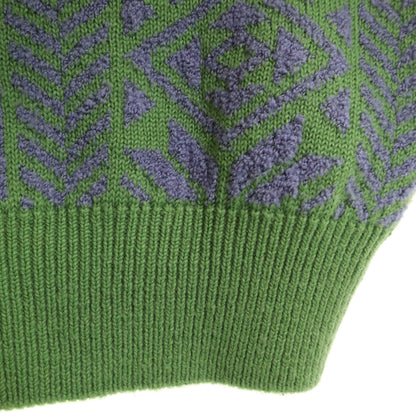 Christian Dior MONSIEUR 90s Long Sleeve Pattern Sweater Green Size L