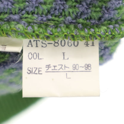 Christian Dior MONSIEUR 90s Long Sleeve Pattern Sweater Green Size L