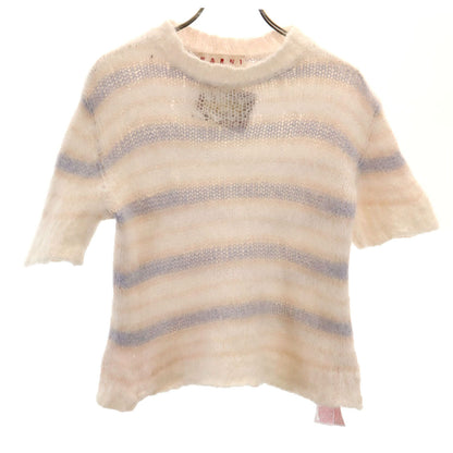 MARNI Italian Mohair Blend Striped Sleeve Sweater Size 40