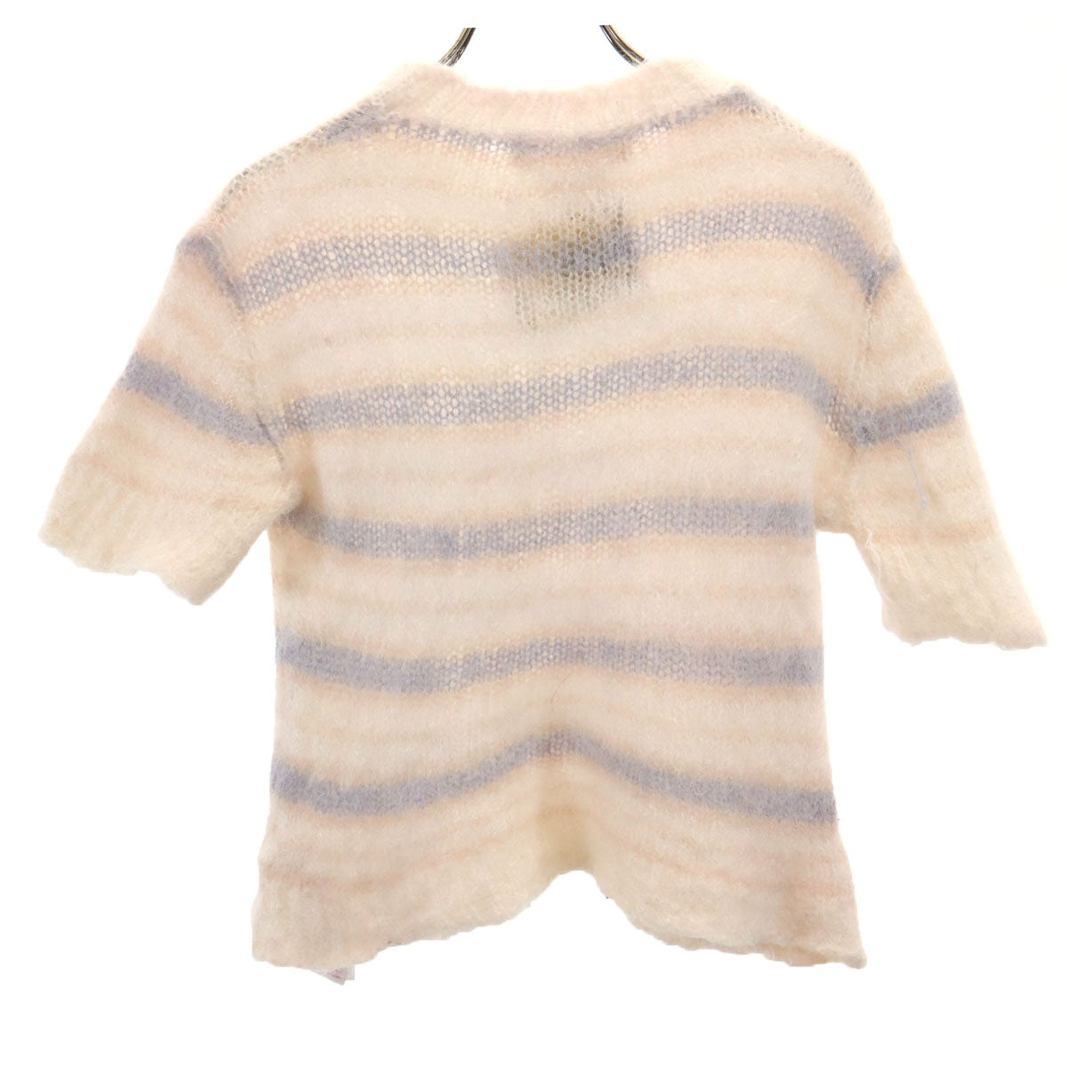 MARNI Italian Mohair Blend Striped Sleeve Sweater Size 40
