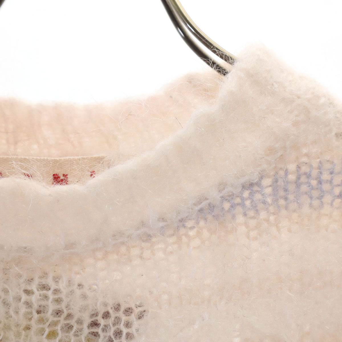 MARNI Italian Mohair Blend Striped Sleeve Sweater Size 40