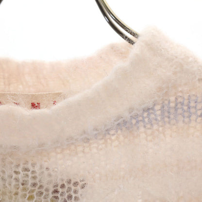 MARNI Italian Mohair Blend Striped Sleeve Sweater Size 40