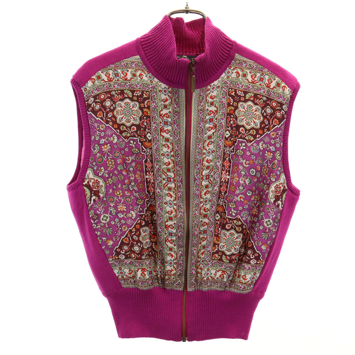 ETRO Floral Padded Vest Magenta Size 48