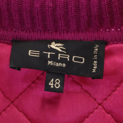 ETRO Floral Padded Vest Magenta Size 48