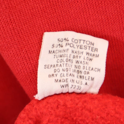 RUSSELL 70s USA Vintage Gold Tag Long Hoodie Red Size M