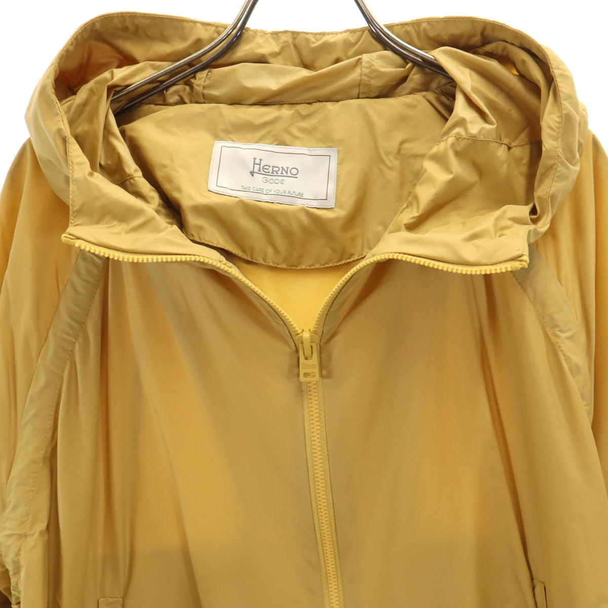 HERNO Globe Made in Italy Windbreaker Jacket Camel Size 40