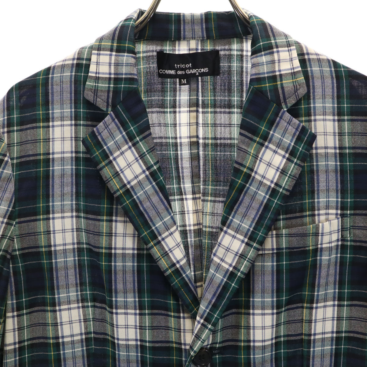 tricot COMME des GARCONS 00s Checkered Blazer Navy Size M